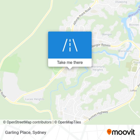 Garling Place map