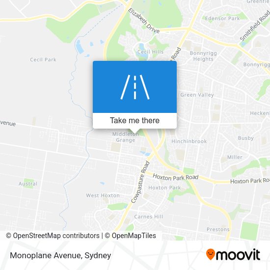 Monoplane Avenue map