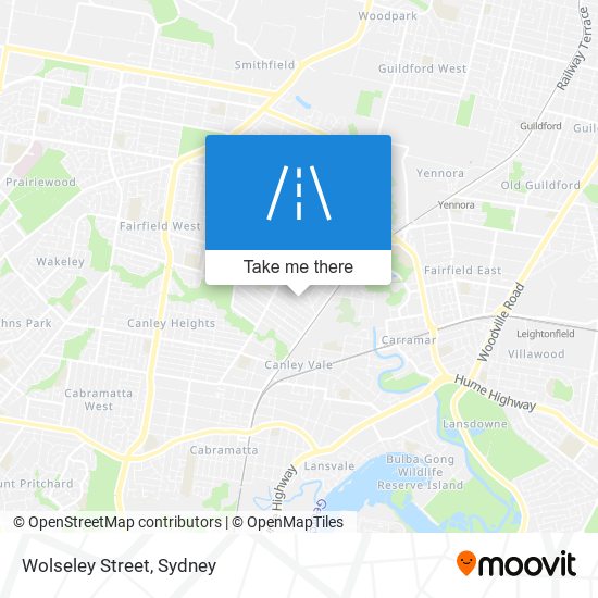 Wolseley Street map