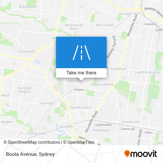 Boola Avenue map