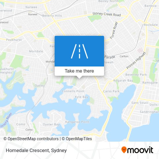 Homedale Crescent map