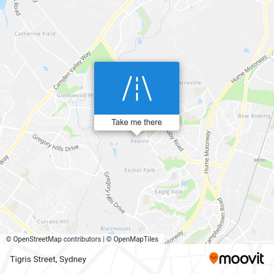 Tigris Street map