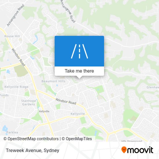 Treweek Avenue map