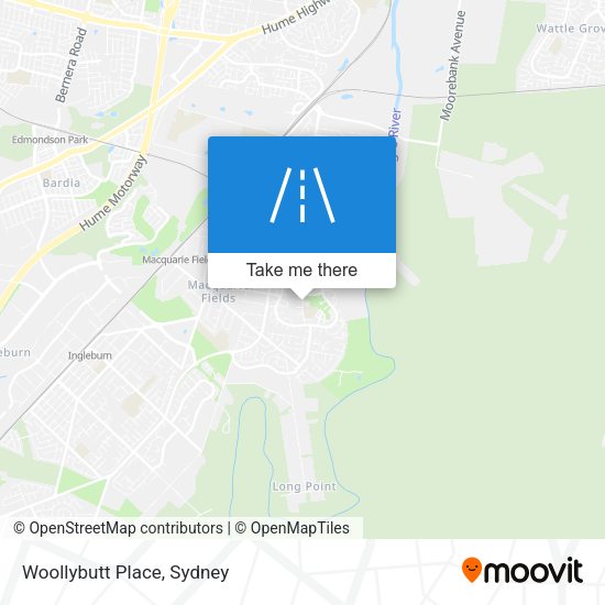 Woollybutt Place map