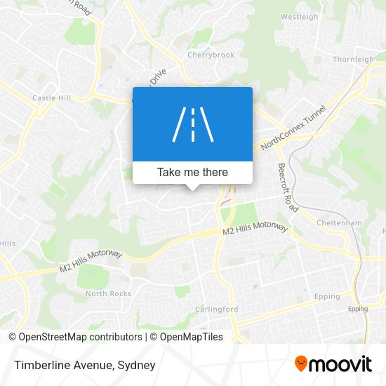 Timberline Avenue map