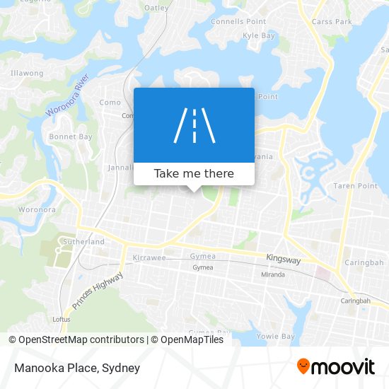 Manooka Place map