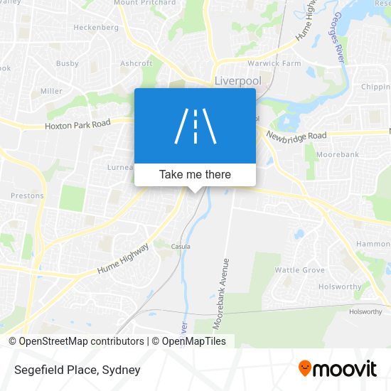 Segefield Place map