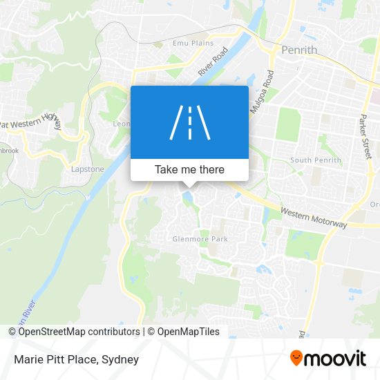 Marie Pitt Place map