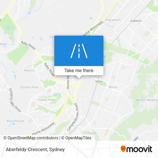 Aberfeldy Crescent map