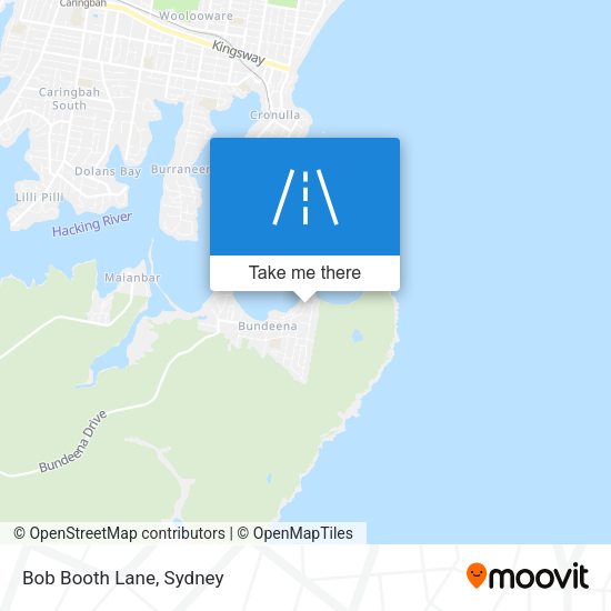 Bob Booth Lane map