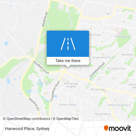 Hanwood Place map