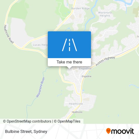 Bulbine Street map