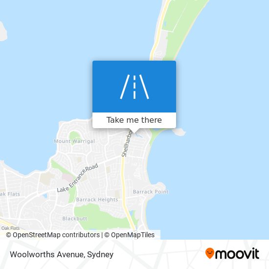 Mapa Woolworths Avenue