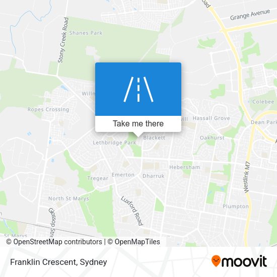 Franklin Crescent map
