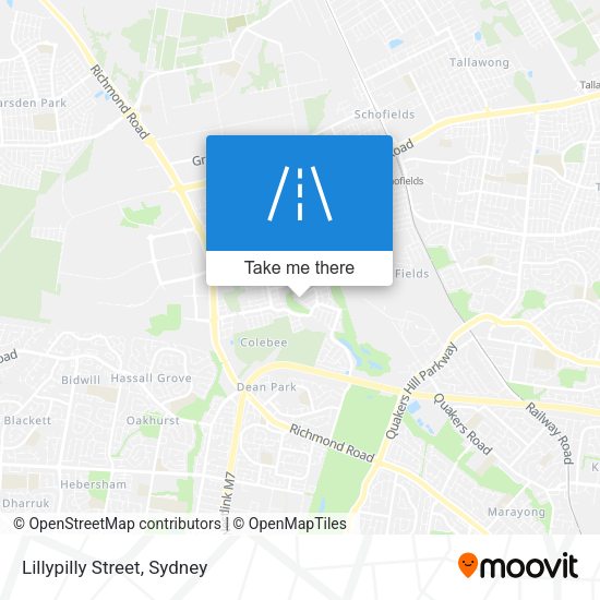 Lillypilly Street map