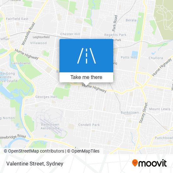 Valentine Street map