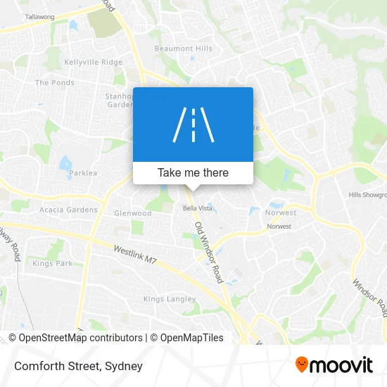 Mapa Comforth Street