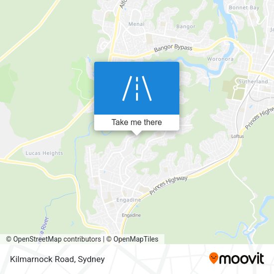 Kilmarnock Road map