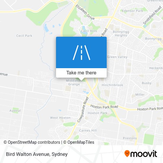 Bird Walton Avenue map