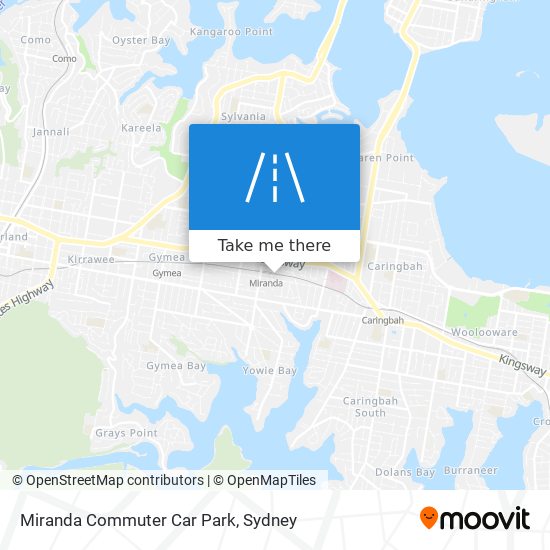 Miranda Commuter Car Park map