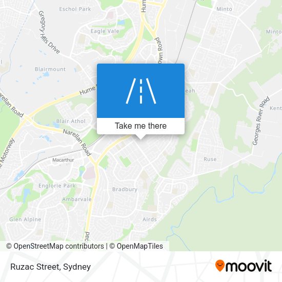 Ruzac Street map