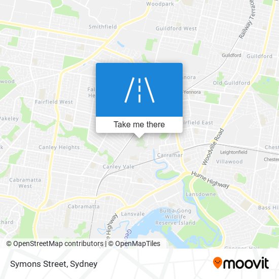 Symons Street map