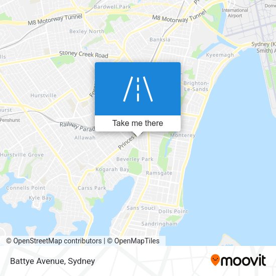 Battye Avenue map