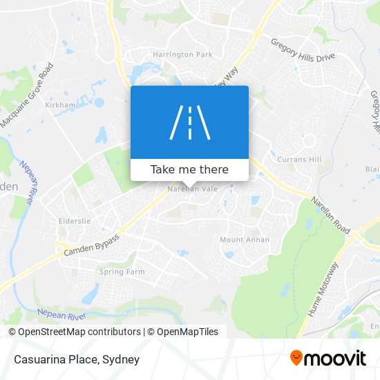 Casuarina Place map