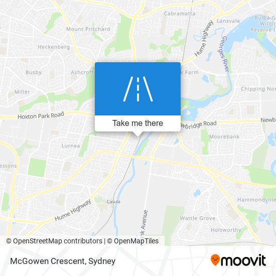 McGowen Crescent map