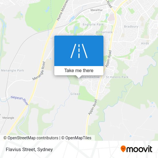 Flavius Street map