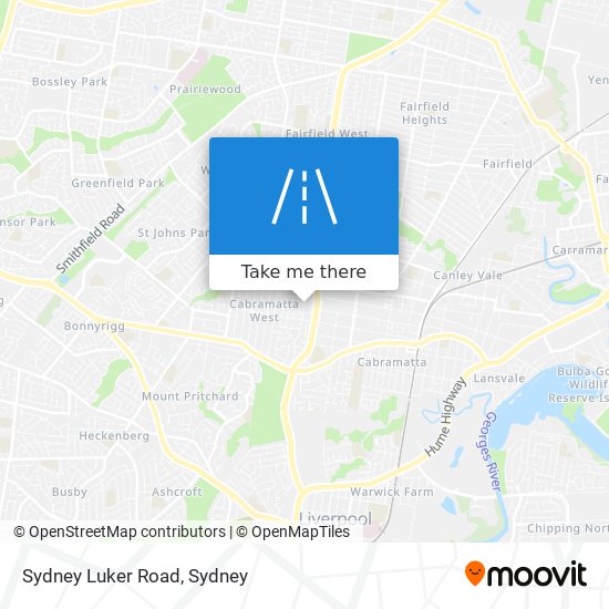 Mapa Sydney Luker Road