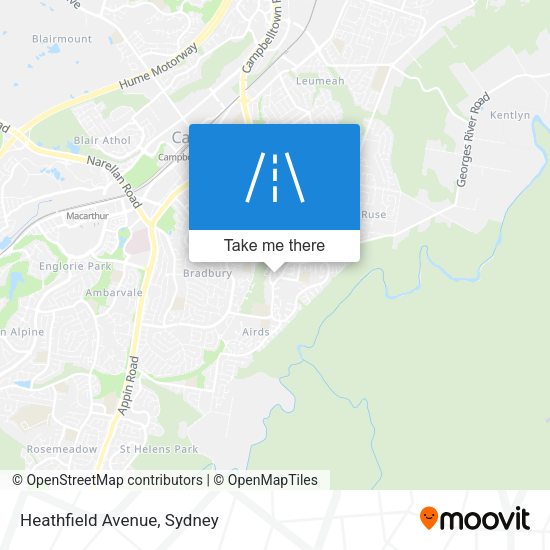 Heathfield Avenue map