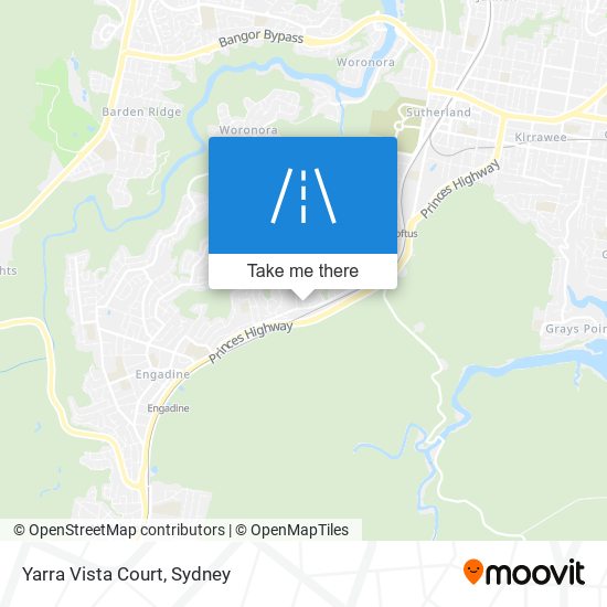 Yarra Vista Court map