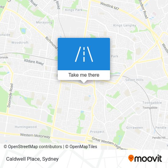 Caldwell Place map