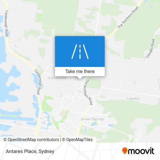 Antares Place map