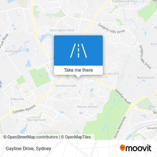Gayline Drive map