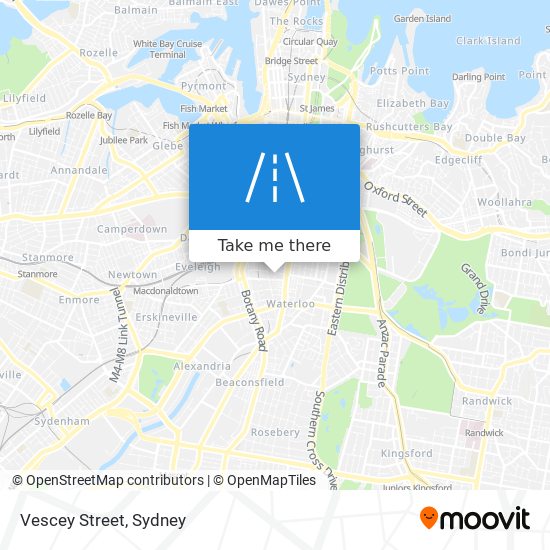 Vescey Street map