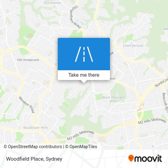 Woodfield Place map