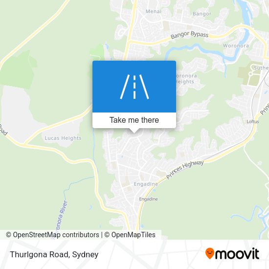 Thurlgona Road map