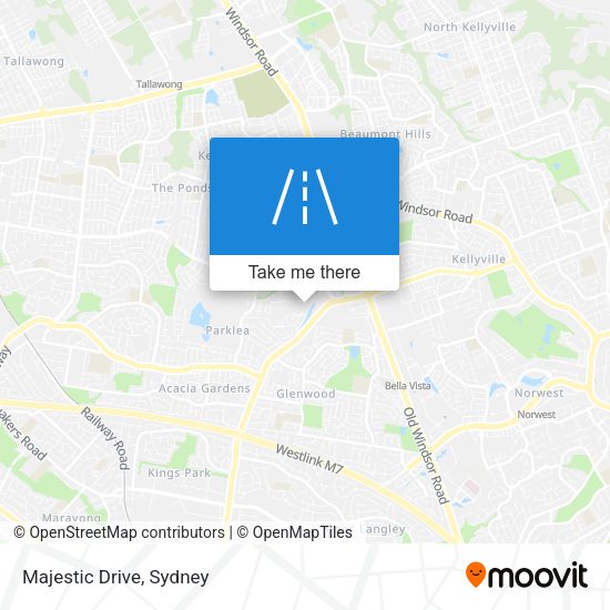 Majestic Drive map