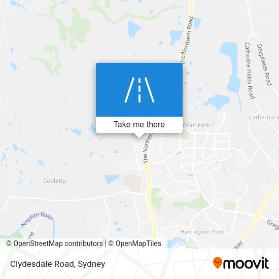 Clydesdale Road map