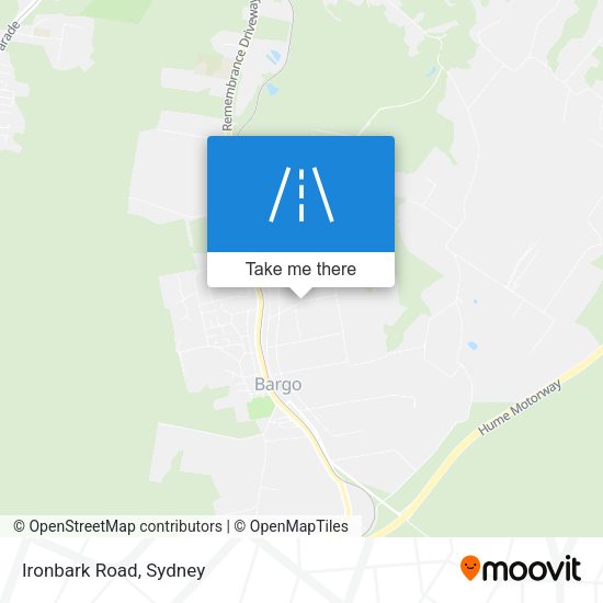 Ironbark Road map