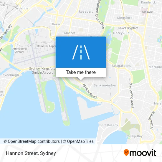 Mapa Hannon Street