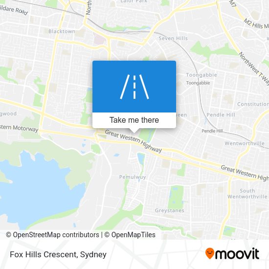 Fox Hills Crescent map