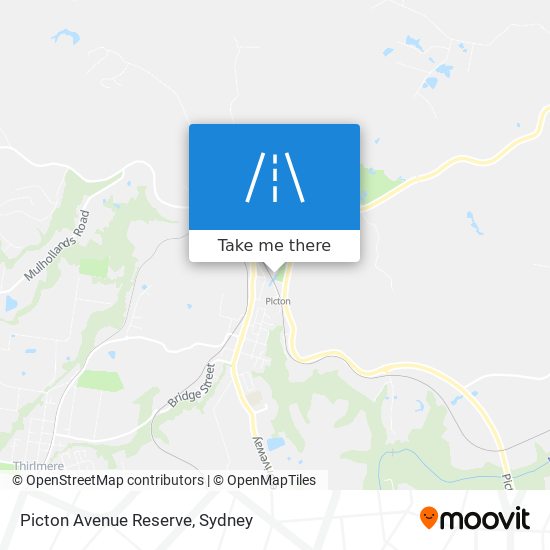 Picton Avenue Reserve map