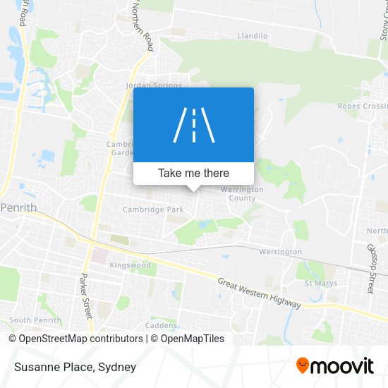 Susanne Place map
