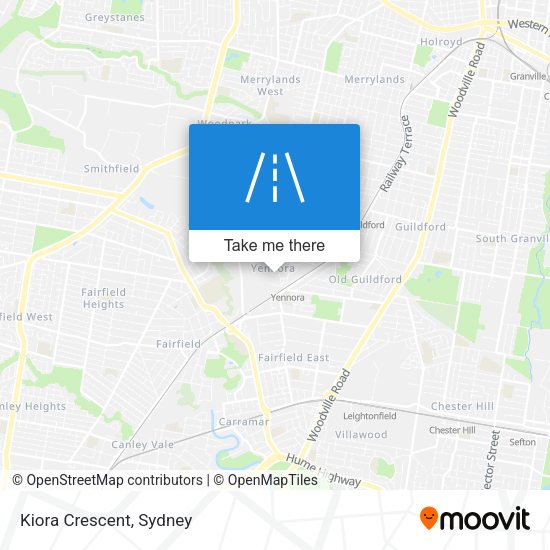 Kiora Crescent map