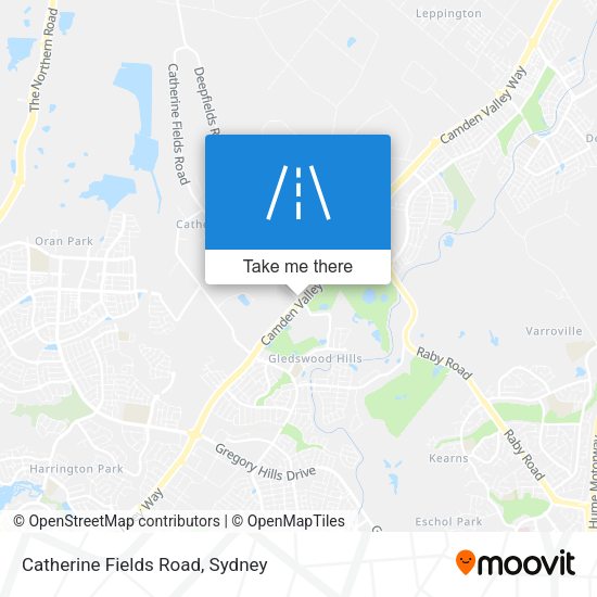 Catherine Fields Road map
