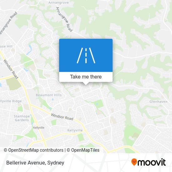 Bellerive Avenue map