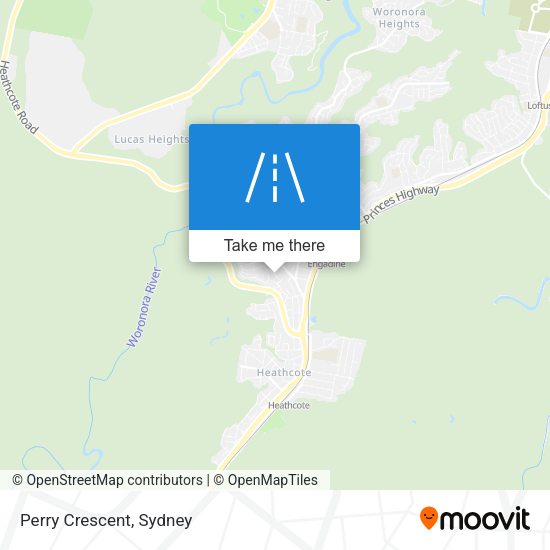 Perry Crescent map